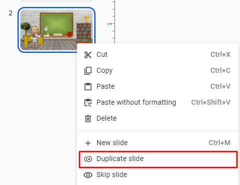 How to duplicate a slide on Google Slides