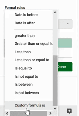 Format rules