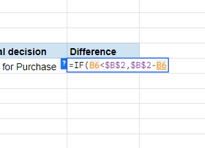 Add a comma and write the equation for true. 