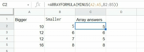 Array answers