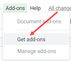 Click on Get Add-ons
