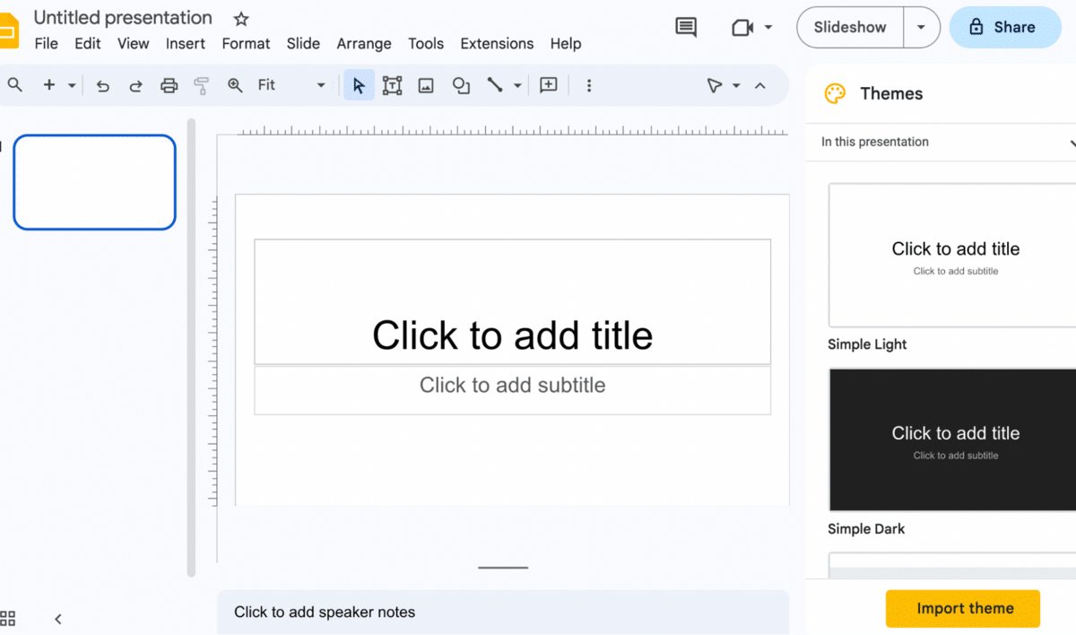 How to make Google Slides look good—blank presentation