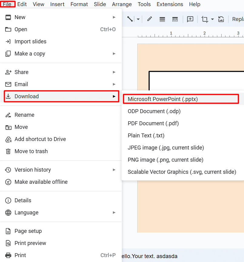 How to Download Google Slides as PPT