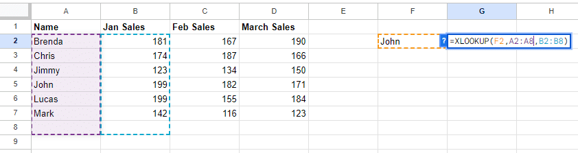 Select more cells to match the second argument.