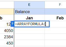 =ARRAYFORMULA example