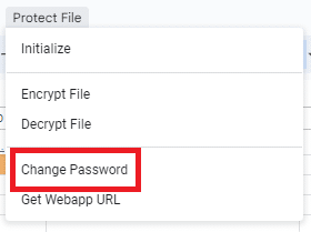 Select Change password.