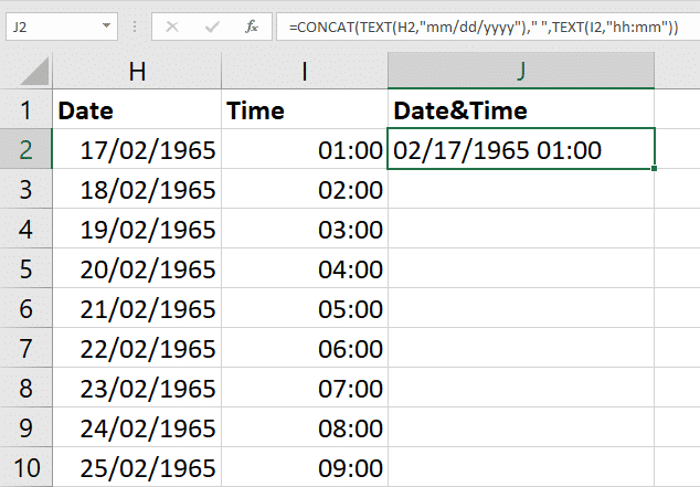 Press enter and the date and time will both be displayed in the selected cell.