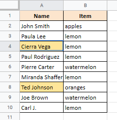 google sheets compare two sheets 