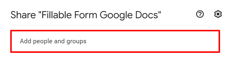 How to share a Google Doc by email