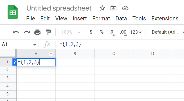 Building an ARRAY from a single cell in Google Sheets