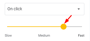 How to change speed of animations on Google Slides