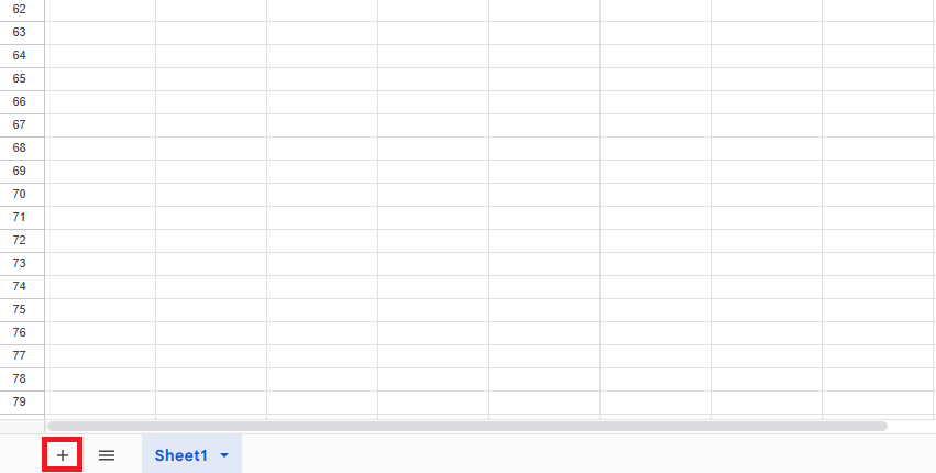 How to add a new sheet in Google Sheets