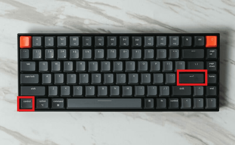 ctrl + enter Windows keyboard shortcut to add GDocs page