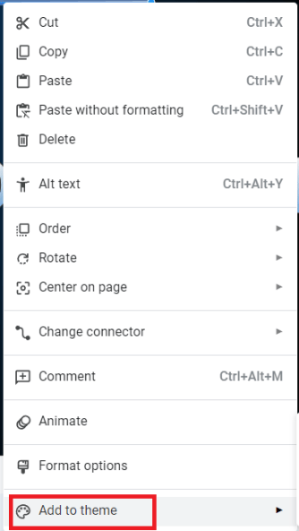 Adding a personalized theme in Google Slides