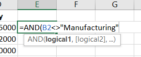 Adding the comparison value in quotes in an Excel cell