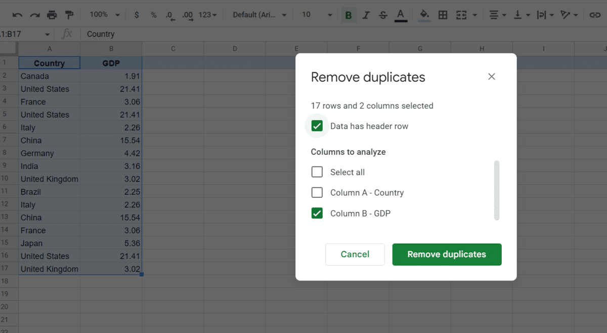 Select on column instead of all