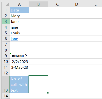 Worksheet example for the SUMPRODUCT function combined with the ISNUMBER function and the FIND function.