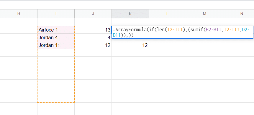 Remove spaces from an ARRAYFORMULA