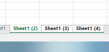 Select all the sheets