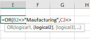 Adding the "does not equal" sign to a cell