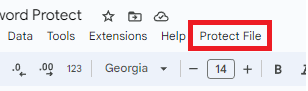 Click Protect File.