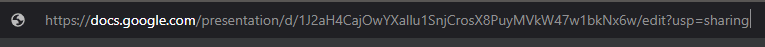 Google Slides presentation share link