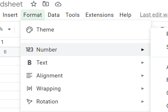 Format numbers