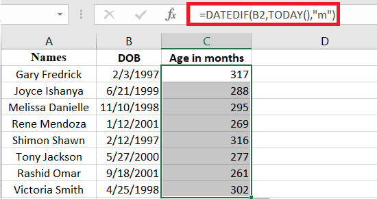 Click and drag the formula down to apply it to other cells