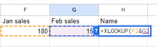 Select the first lookup value and add the ampersand sign(&) then select the second lookup value