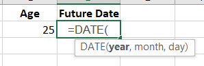 Add the DATE function