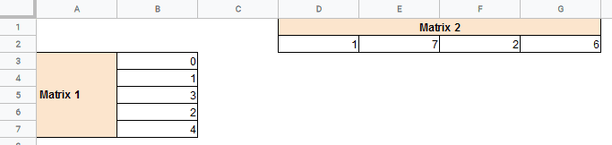 Using Array Formulas for Matrix Multiplication