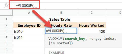 VLOOKUP followed by parenthesis