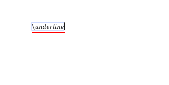 Underline text on Google Docs