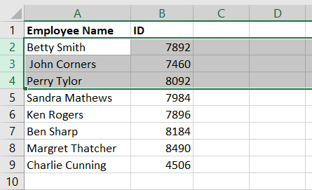 Select the number of rows that you wish to insert.