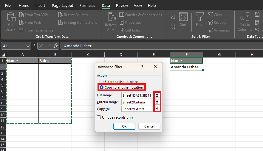 Options for pulling data