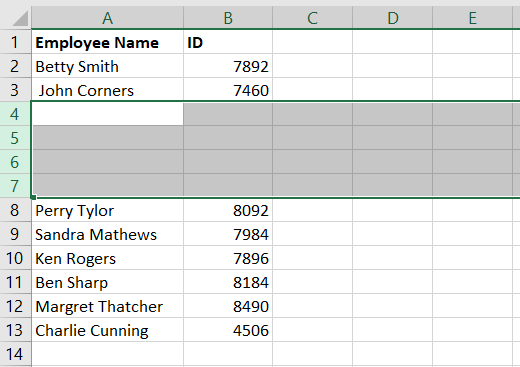 Multiple rows inserted into worksheet