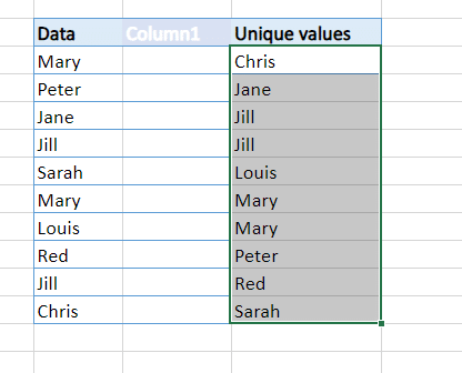 Fixed results of the spill range if the table is removed