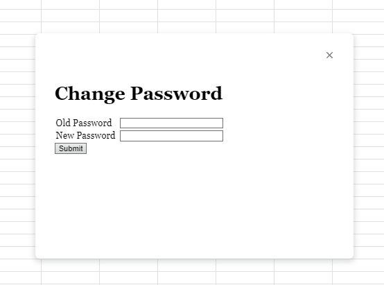  Enter the old AND NEW password