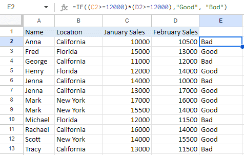 Added brackets to the outside of the formula.