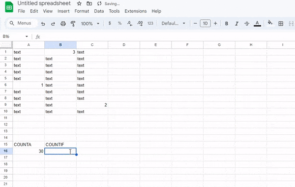 COUNTIF Function with *wildcard example.