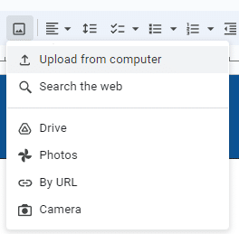 Insert image options