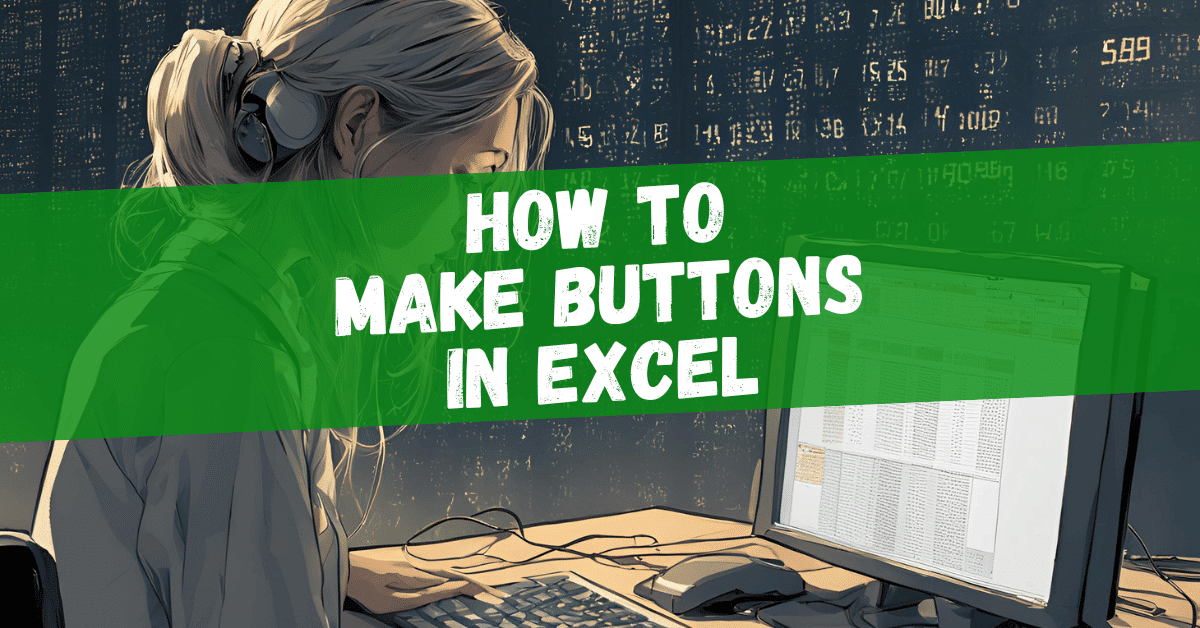 Learn how to make buttons in Excel. Step by step instructions and video included.