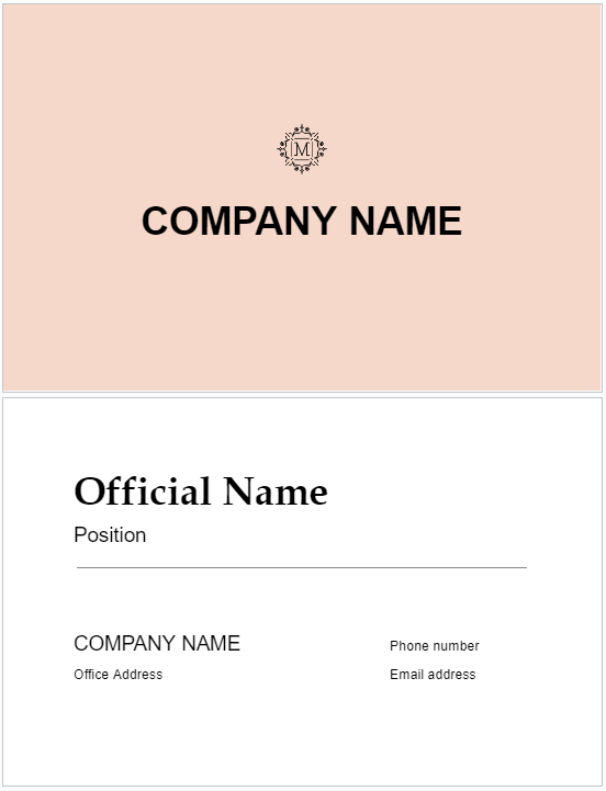 Minimalist Business Card Template