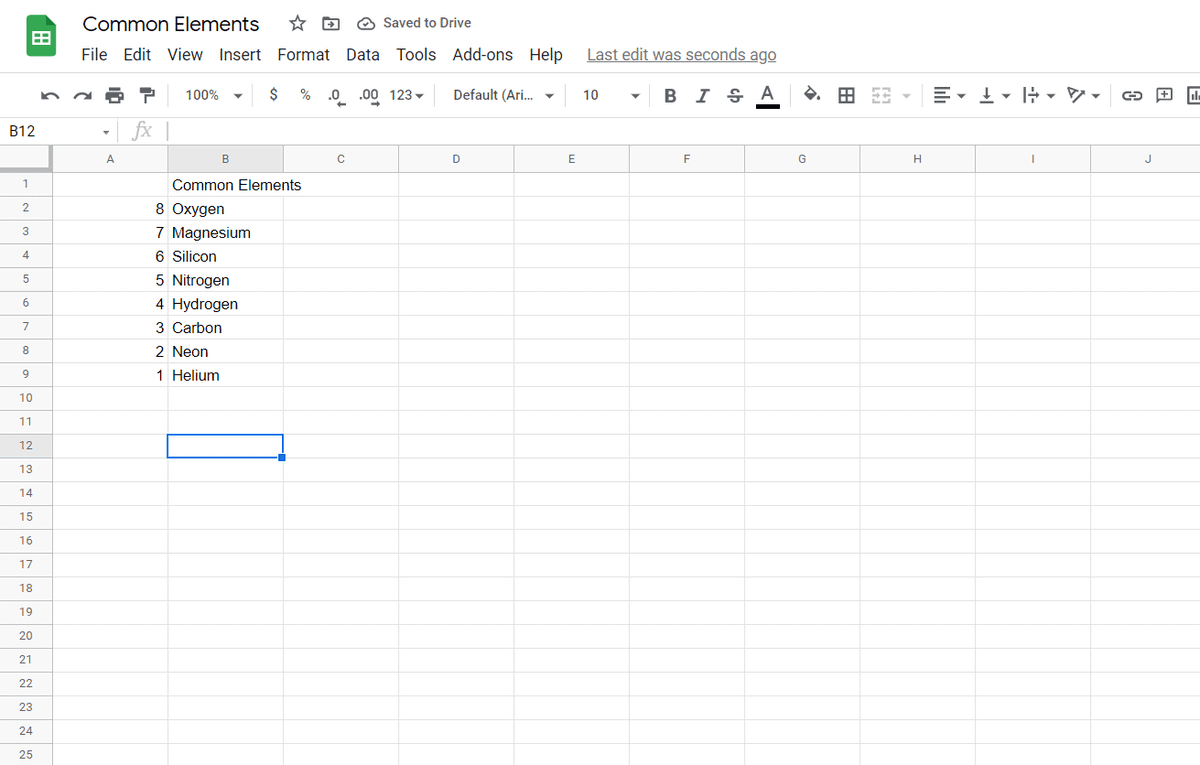 Reverse order google sheets 