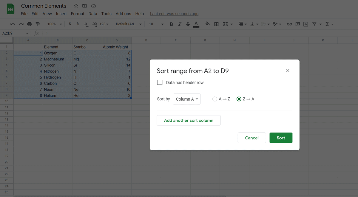 Google Sheets Reverse Order: How to Flip Data in Google Sheets