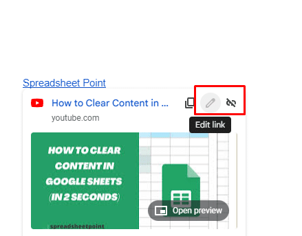 How to edit or remove link in Google Docs