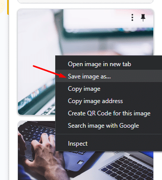 How to save image from save to keep menu in Google Slides