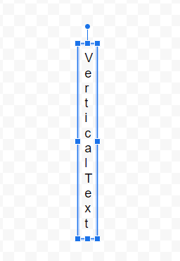 Vertical text box in Google Docs