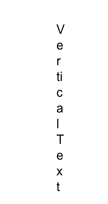 Vertical text in Google Docs