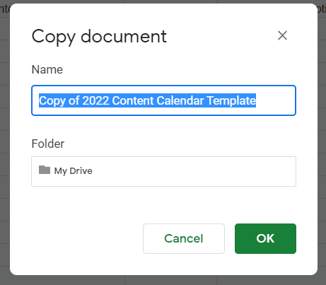 Rename your content calendar